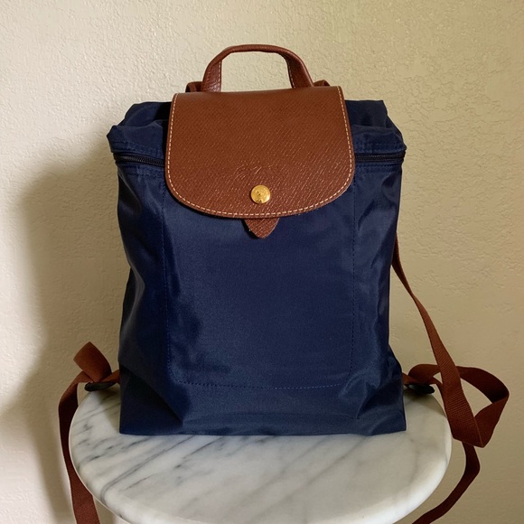 Longchamp Navy Blue Backpack Best Sale 